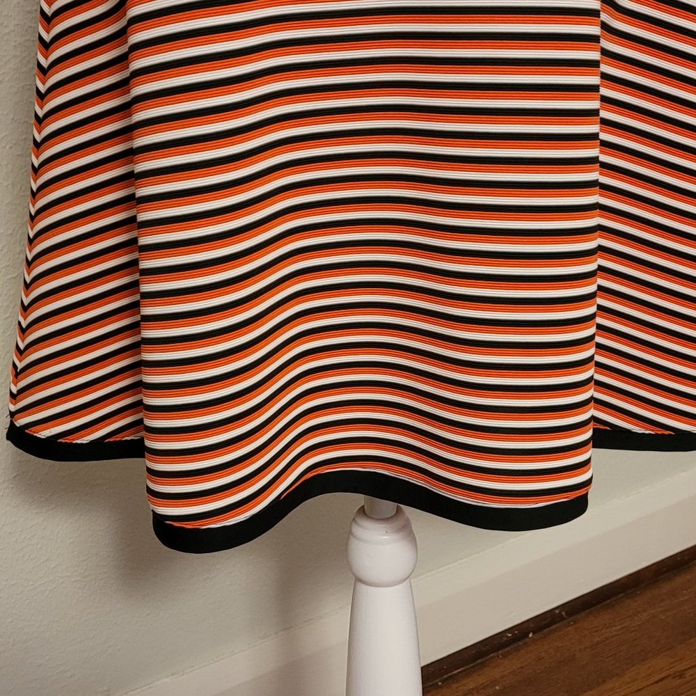 Retro Dance Swing Dress, Heavy Stretch Stripes - Picture 5 of 5